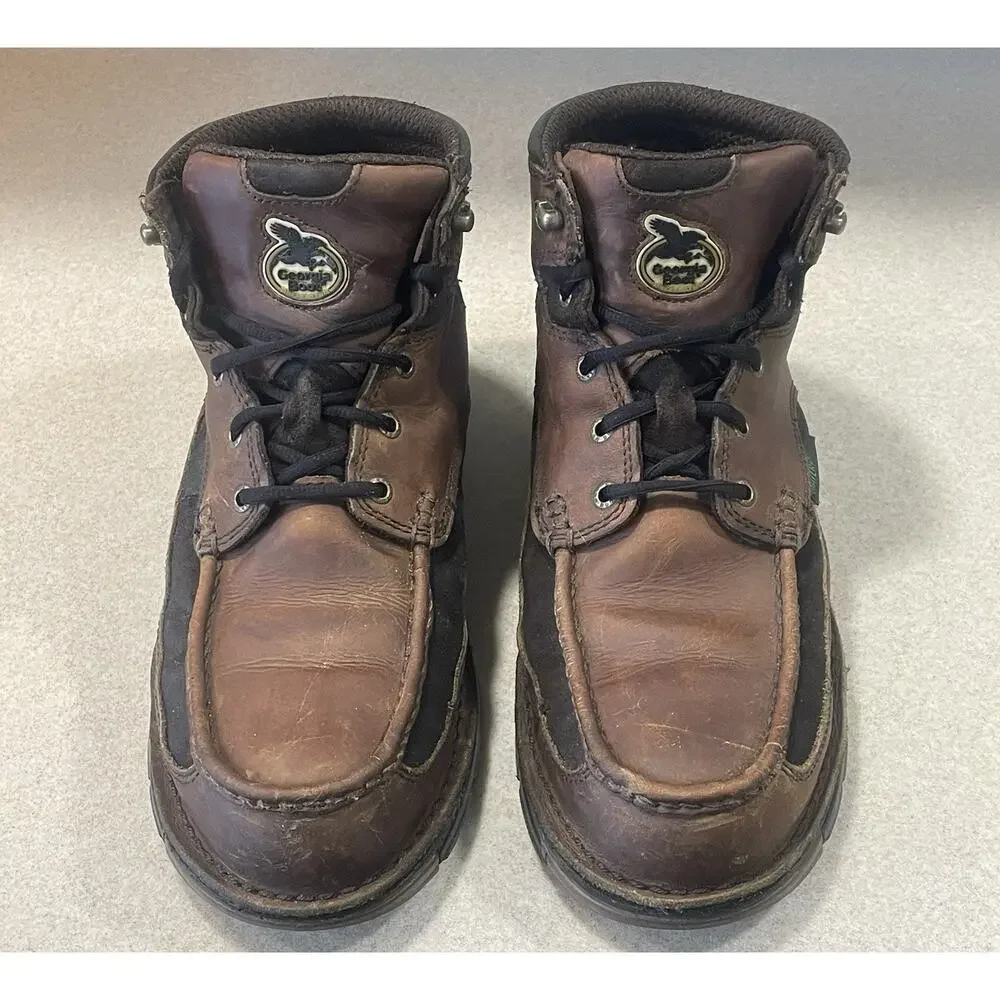 Georgia Boot Athens Steel Toe Work Boots Men’s 11.5 W Brown Leather Waterproof